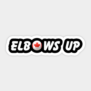 Elbows-Up Sticker